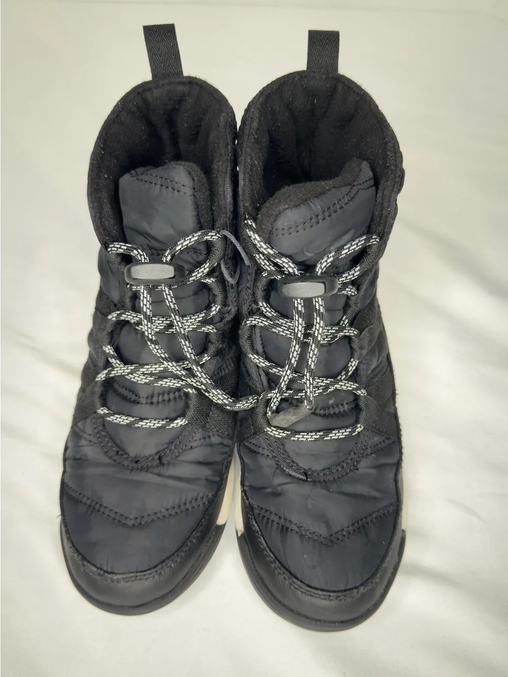 SOREL Whitney II Short Lace Waterproof Black Boots Size 3 Youth
